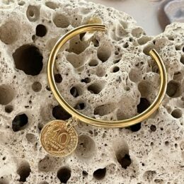 Bracelet jonc olympe or