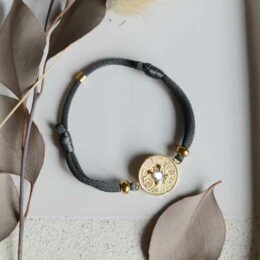 Bracelet Fraternité 5 cts Etoilé cordon