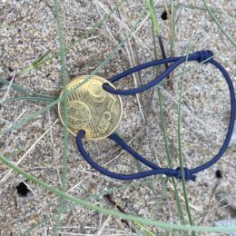 bracelet_pièce_d'euros_2013_cordon_élastique_le_ptit_franc