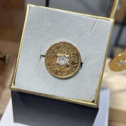 Bague 10 sous étoilée Plateau