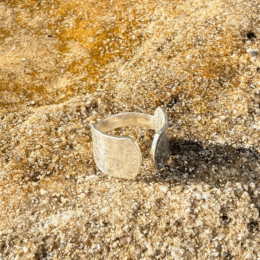 bague oscar le ptit franc réalisé à partir de pièces de 10 centimes de franc véritables.