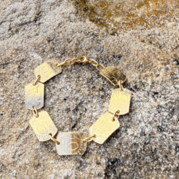 bracelet révolution le ptit franc réalisé à prtir de véritable pièce de 10 centimes de franc