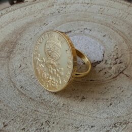 bague 10 francs montgolfière or le P'tit Franc