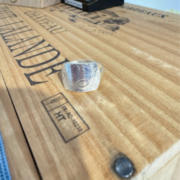 Bague Le P'tit Franc Oscar 10 centimes de franc argent